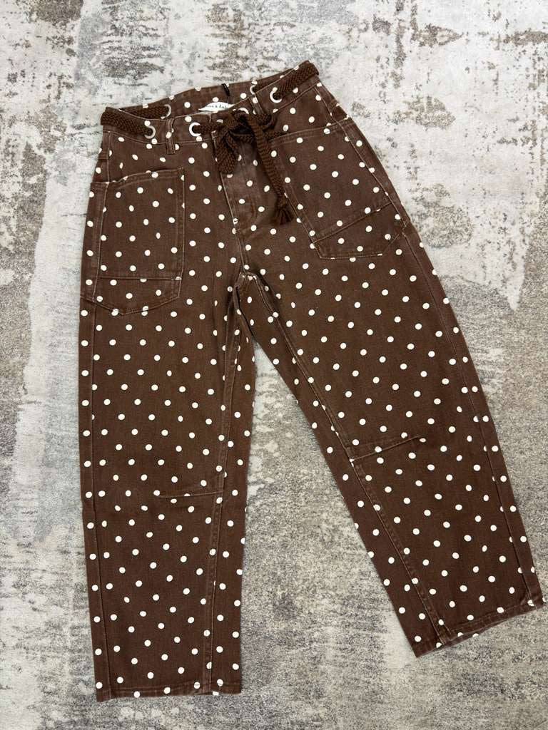 Barrel polka marron