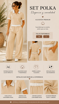 Set Polka Premium Beige – Elegancia y Comodidad