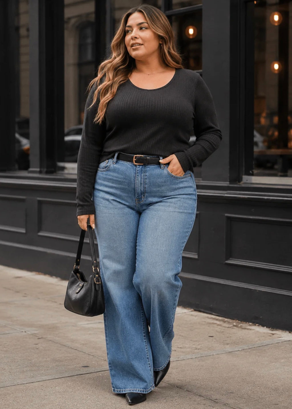 TOP BÁSICO BLACK PLUS SIZE