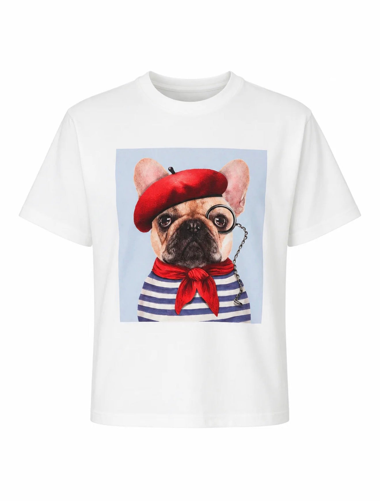 PARISIAN BULLDOG GRAPHIC T-SHIRT