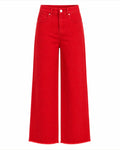 RISEN STRETCH WIDE LEG JEANS