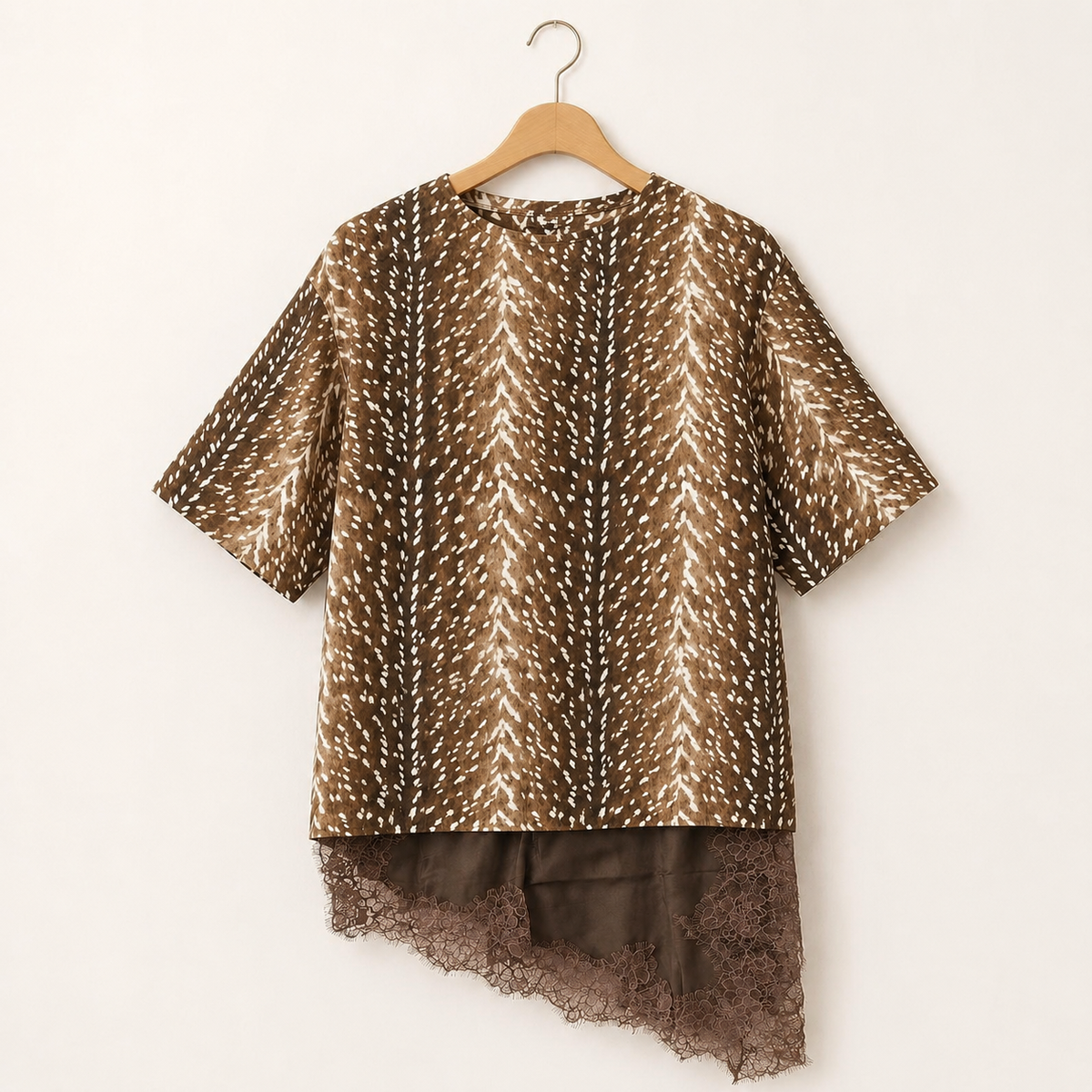 CAMISA ENCAJE BRONW