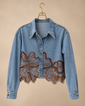 CAMISA JEAN CON MARRÓN