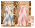 STRIPE WID LEG PANTS