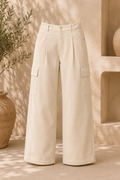 COTTON DENIM PANTS