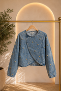 CHAQUETA JEAN CON APLIQUES